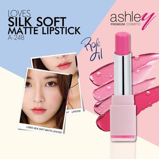 ลิปสติกเนื้อแมท แอชลีย์ ASHLEY LOVE SILK SOFT MATTE LIPSTICK A-248