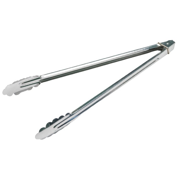 ที่คีบอาหารคีบของทอด หัวใบไม้ ขนาด12นิ้ว หรือ15นิ้วหนา(0.8MM) หรือ 15นิ้ว(0.6mm) ตราดอกไม้