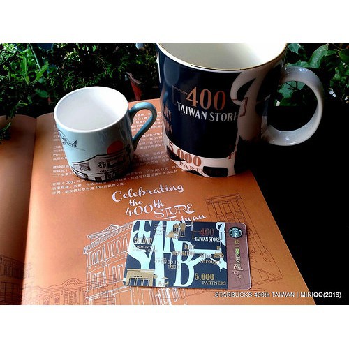 [แถม Mug 3 oz] : STARBUCKS 2017 TAIWAN 400 STORE LIMITED EDITION MUG 3oz +16oz + GIFTCARD ชุดมัคพร้อ