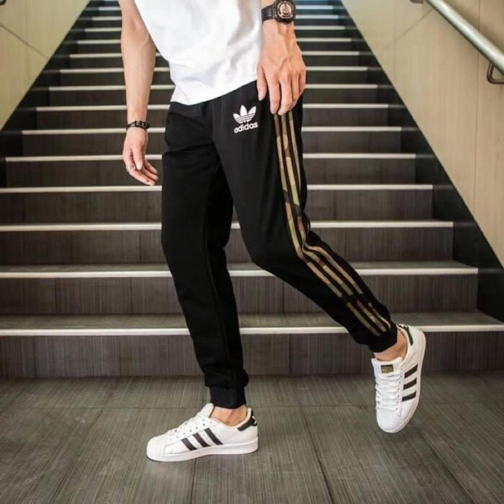 Adidass กางเกงขาจั้มดำลายพราง ใส่ลำลอง ชาย/หญิงdidass กางเกงขาจั้มดำลายพราง ใส่ลำลอง ชาย/หญิง