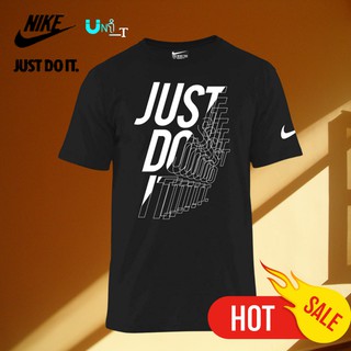 เสื้อวินเทจชาย - เสื้อยืดไนกี้ Unisex "Just Do It" เสื้อกีฬาสําหรับผู้ชายผ้าฝ้ายผู้ชายเสื้อเชิ้ตคอก