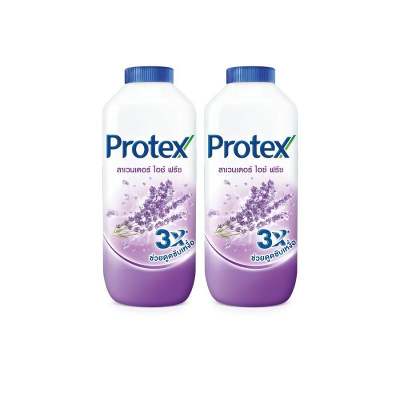 Protex โพรเทคส์ แป้งเย็น ลาเวนเดอร์ ไอซ์ ฟรีซ รวม 2 ขวด พร้อมกลิ่นหอมจากลาเวนเดอร์ 280 มล x 2 ขวด