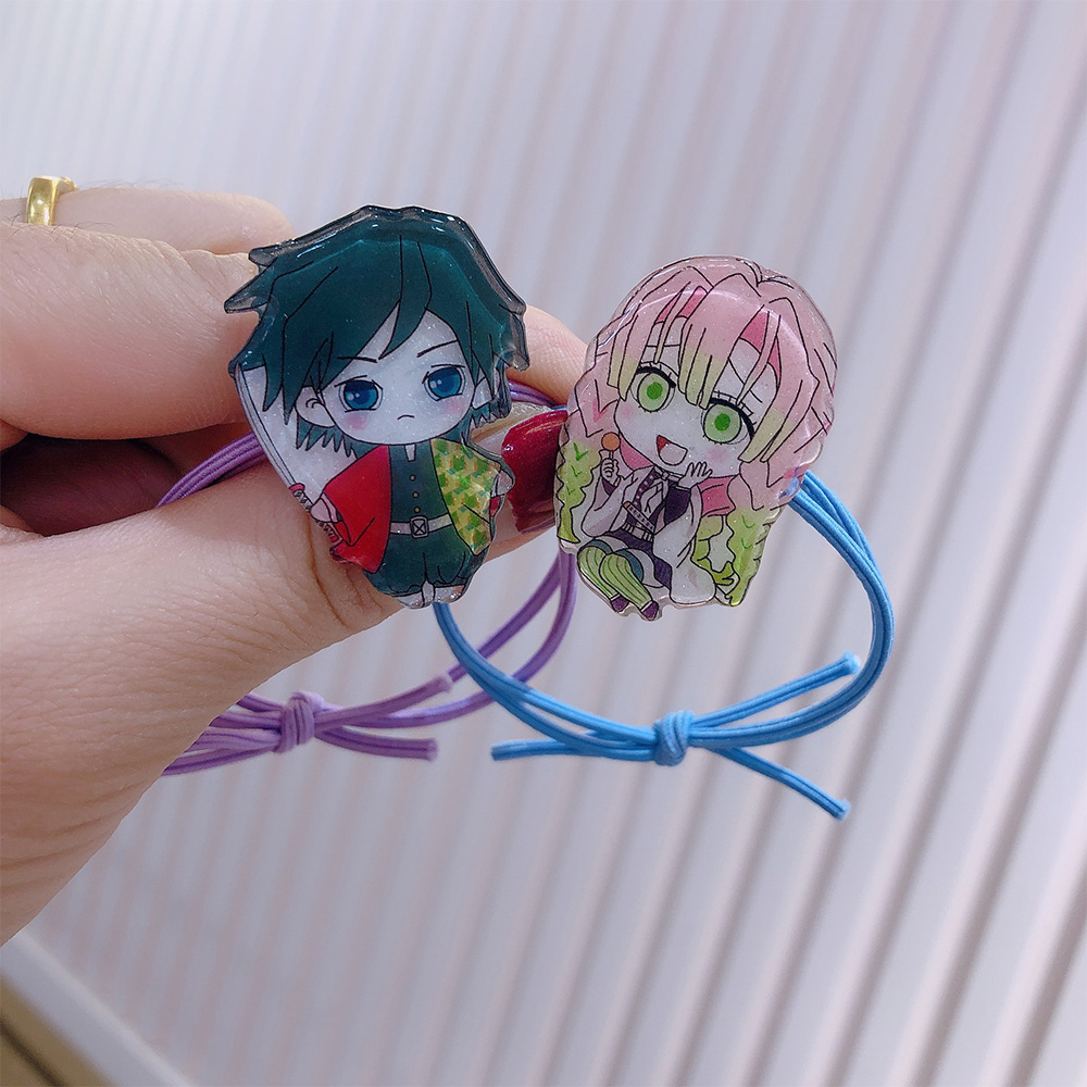 DOREEN Hair Bands Demon Slayer Hair Rope Hair Tie Rubber Band Anime ...