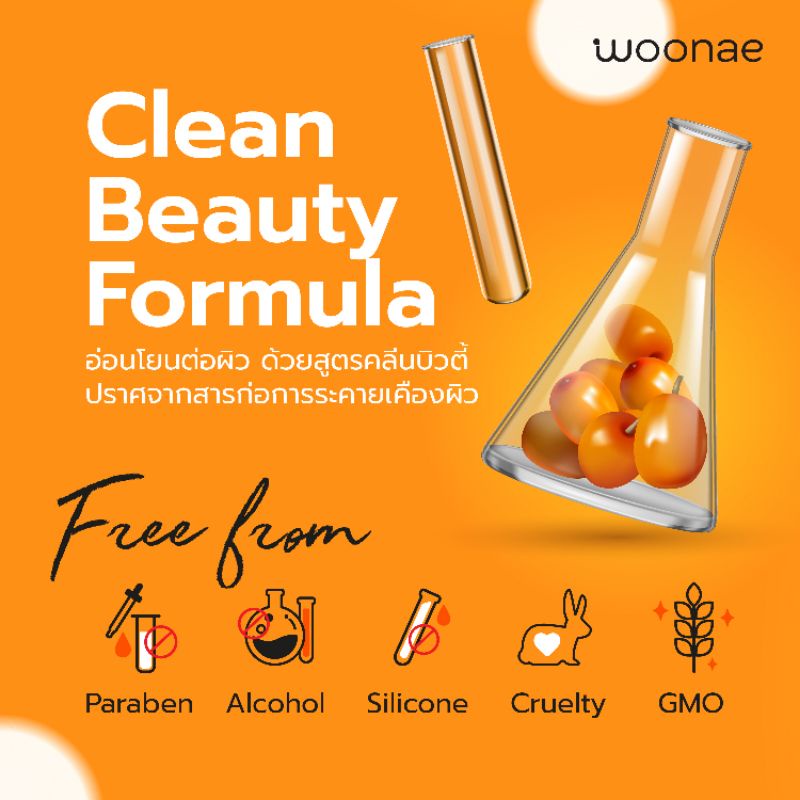 (ยกกล่อง/6 ซอง) Woonae Vit C Serum 50g วูเน่ รูปที่ 5