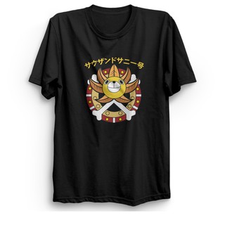 เสื้อยืดแขนสั้น ผ้าฝ้าย พิมพ์ลายการ์ตูนอนิเมะ One Piece Thousand Merry ไซซ์ M L XL XXL XXXL สําหรับผู้หญิง 30s