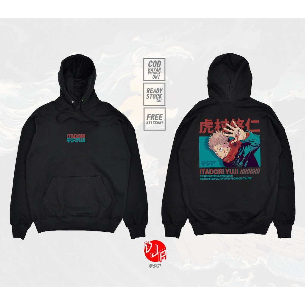 HOODIE YUJI ITADORI JUJUTSU KAISEN SUKUNA GOJO SATORU SENSEI ANIME MANGA SWEATER DJA CLOTH