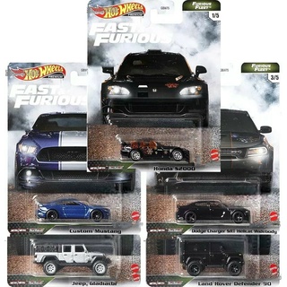 Hotwheels Fast&amp;Furious ชุด FUrious Fleet ครบชุด 5คัน แพ็คพรีเมียร์ล้อยาง ลิขสิทธิ์แท้100%