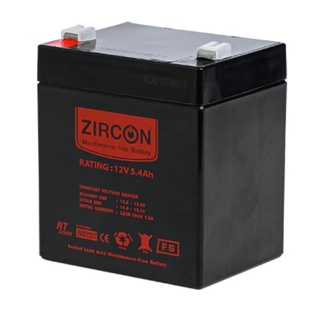 Zircon_Battery_12V/5.4AH Model : BATTERY_12V/5.4AH แบตเตอรี่แห้ง