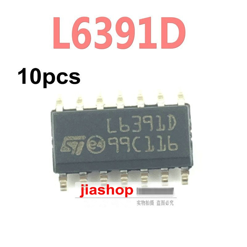 ของ 10 L6391DTR ชิ้น L6391D SOP-14 มีและ tta