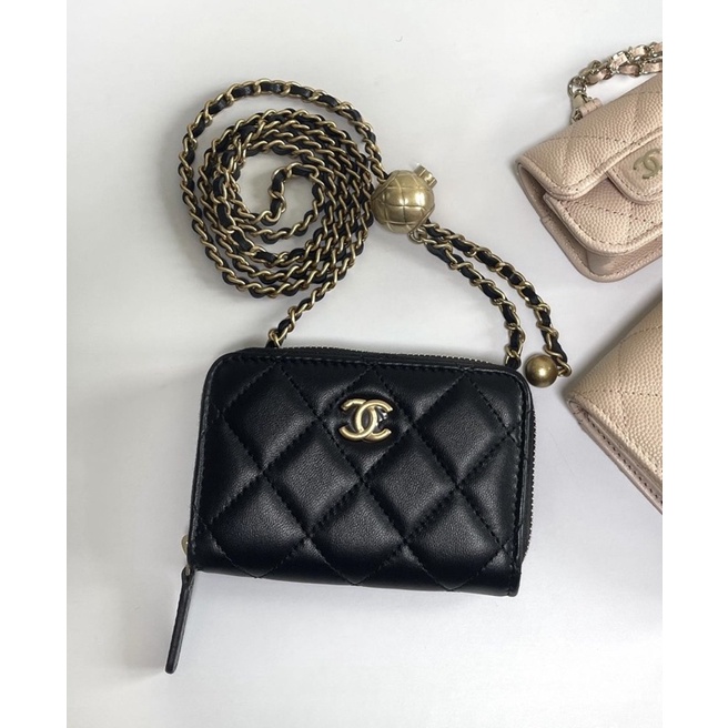 New Chanel with adjustable on chain bag