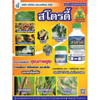 500cc. สโตรดี้ อะซอกซีสโตรบิน (azoxystrobin) ไดฟีโนโคนาโซล (difenoconazole)