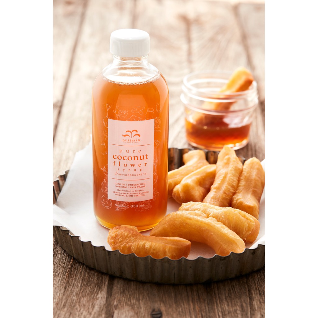 น้ำหวานดอกมะพร้าว(เจ/vegan) Coconut Flower Syrup 350G. nuttarin - รูปที่ 4