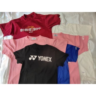 👕พร้อมส่ง👕💓 เสื้อกีฬา​มือสอง Yonex Mizuno Acis Uniqlo Ellesse  ของแท้​ อก 36-40​ นิ้ว​ ผ้านุ่มใส่สบาย ราคาถูก💓​🐯🐯