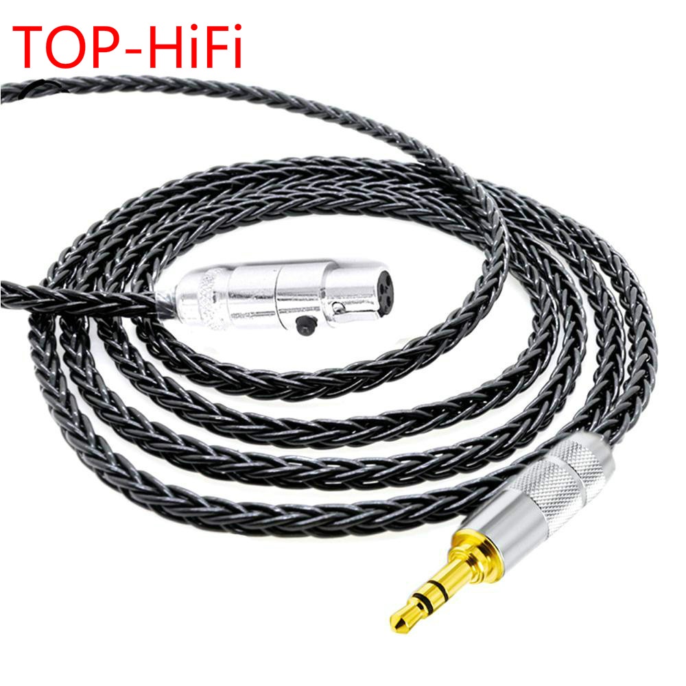 TOP-HiFi คริสตัลเดี่ยวเงินหูฟังอัพเกรดสําหรับ K240 K242 K271 K272 K702 Q701 DT1990pro DT1770pro หูฟั