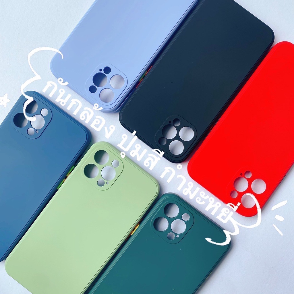 (พร้อมส่งจากไทย) เคส Samsung เคสปุ่มสีกันกล้อง A06 A16 A35 A55 S23FE J7 A10s A32(4g) A32(5g) A02 A02