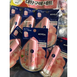 lip nivea กลิ่น peach &amp; vanilla