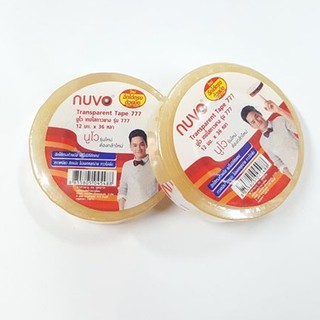 เทปใส nuvo กว้าง 12 มม. ยาว 36 หลา