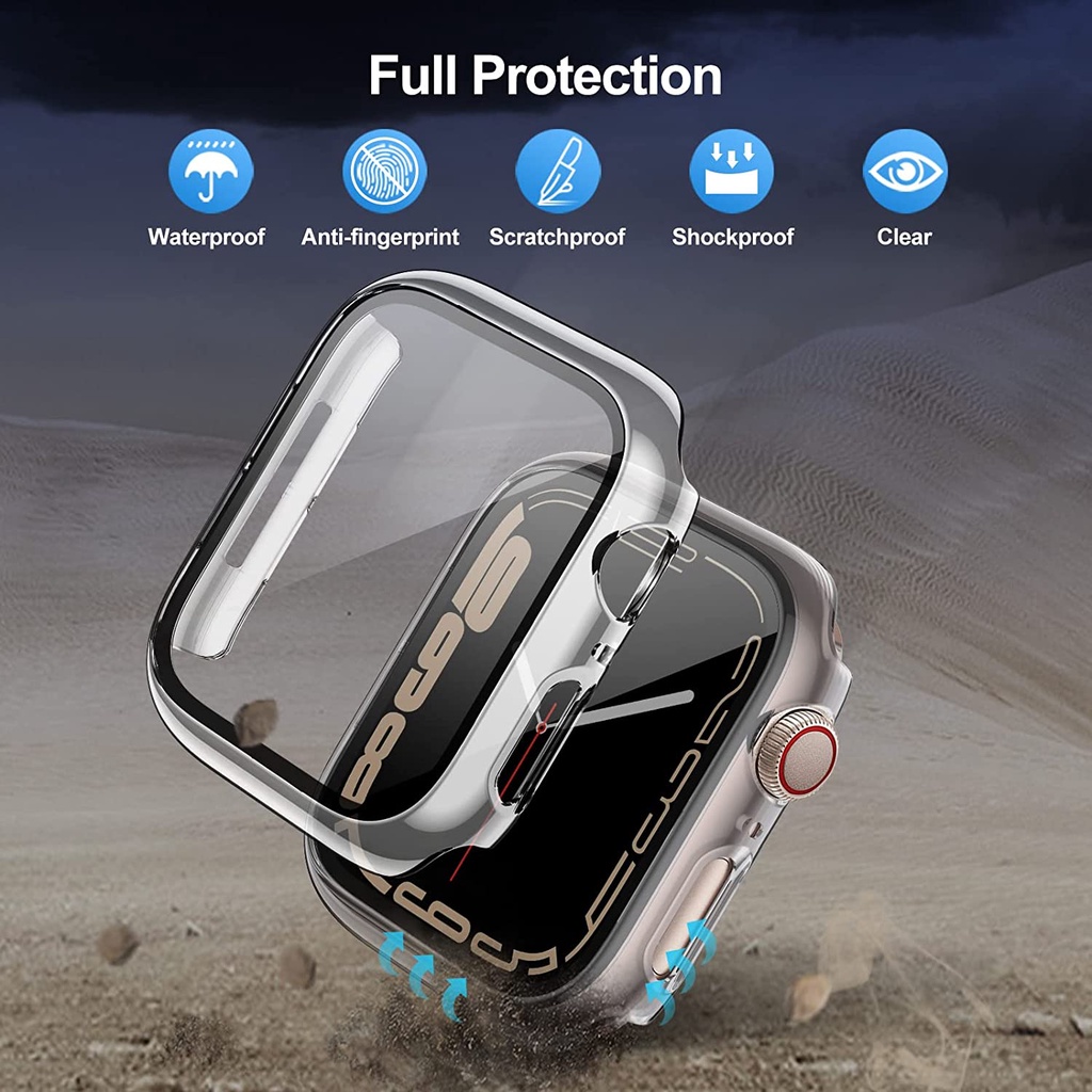 [S7-9] เคส กระจก สำหรับ i Watch Series 7/8/9 ราคา ถูกที่สุด ดีลบีเคเค แกลเลอรีภาพที่ 2