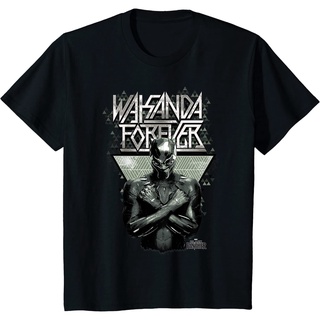 [100% Cotton] เสื้อยืด ผ้าฝ้าย พิมพ์ลาย Panther Wakanda Forever Prism สําหรับผู้ชาย