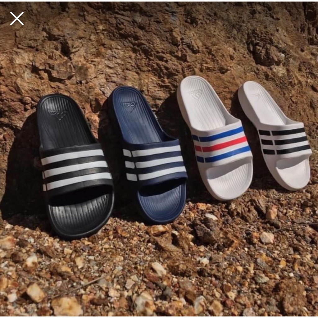 รองเท้าแตะ Adidas Duramo Slide ทุกสีทุกไซส์ 💥มีเก็บปลายทาง ขายดีมาก💥 รองเท้าแตะถูกที่สุด รองเท้าแตะอาดิดาส adidas
