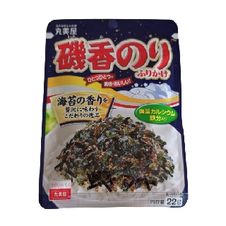 มารุมิย่า อิโส กะ โนริ ผงโรยหน้าข้าวผสมสาหร่ายทะเล 22 กรัม Marumiya Iso Ka Nori Rice Powder mixed with seaweed 22 g.