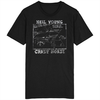 เสื้อยืด พิมพ์ลาย Neil And Crazy Horse Zuma สําหรับผู้ชาย 597872Size S-5XL