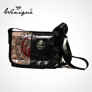 Crossbody bag รุ่น Premium กระเป๋าสะพายข้าง ลายช้างแดง ขนาด 28*17*10 ซม. (D014)