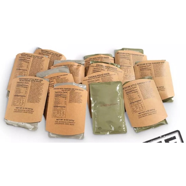 MRE USA อาหารพร้อมทาน (เฉพาะอาหารหลัก +ของทานเล่น)