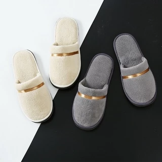 SY_SHOP slipper รองเท้าใส่ในบ้าน รองเท้าโรงแรม พื้นยาง สลิปเปอร์ กันลื่น (size:40-42)