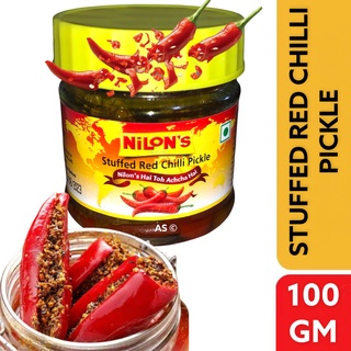 Red Chilli Stuffed Pickle Nilons 100 g Pouch🇮🇳.