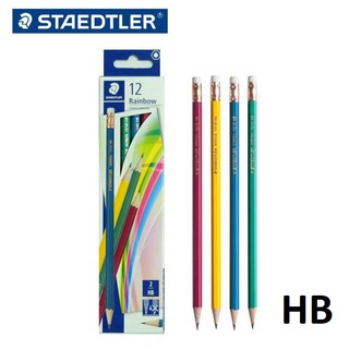 ดินสอดำไม้ HB Staedler Norica Rainbow (เรนโบว์)(12 แท่ง/กล่อง)