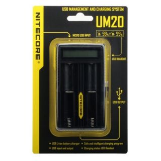 เครื่องชาร์จแบตเตอรี่ Li-on Nitecore UM20 2 Slot