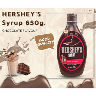 Hersheys Syrup Chocolate Flovour เฮอร์ชีส์ ไซรัป ช็อกโกแลต เฟลเวอร์ น้ำเชื่อมรสช็อกโกแลต 650ก.