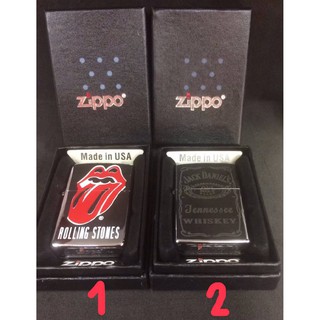 ไฟแช็ค Zippo ตัวซิปโป้งานเกรดดี อย่างดี  งานปั๊มZippo บรรจุกล่องสีดำ สวยงาม