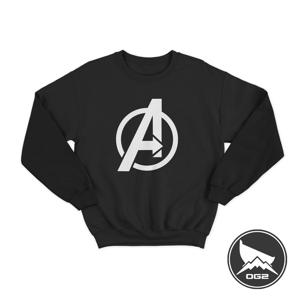 เสื้อกันหนาวภาพยนตร์ avenger โลโก้ nick fury shiled marvel M020 คอกลม OG2 2D M