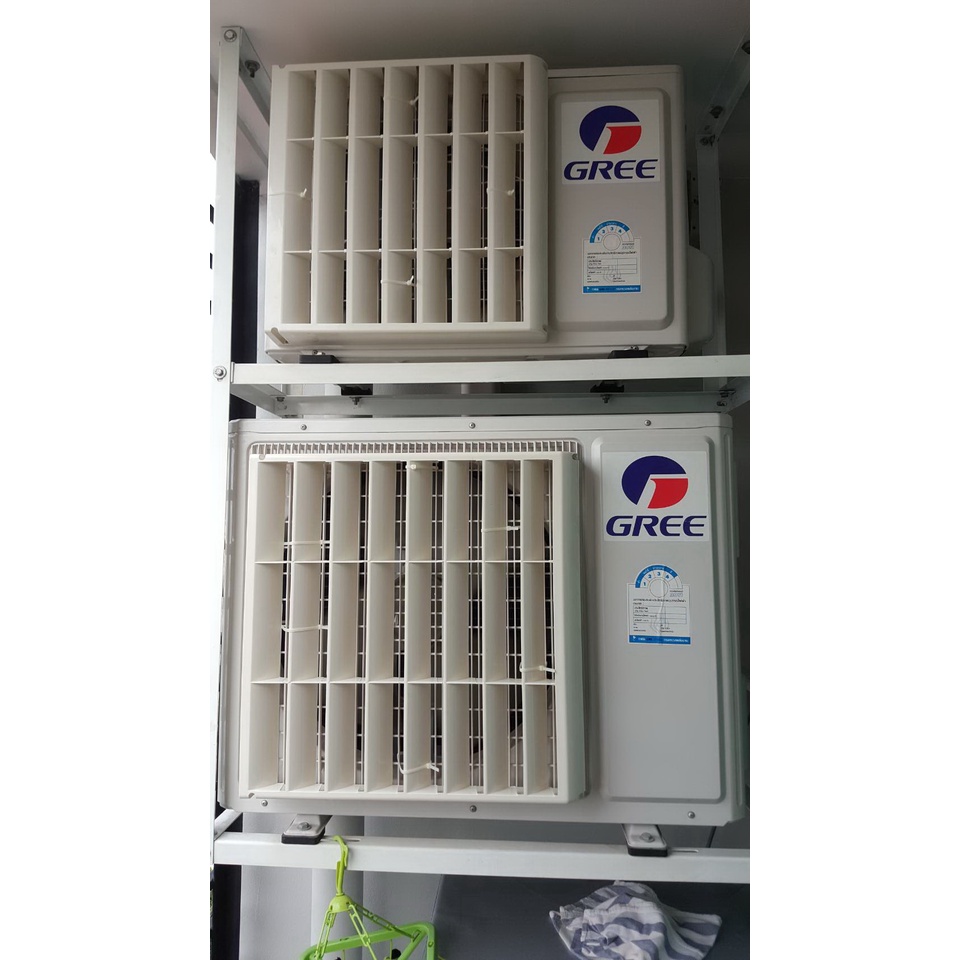 กริลแอร์เบี่ยงลมร้อนABS 48x48cm 9000-15000btu หนาเกรดAAA ใส่ได้ทุกยี่ห้อ ติดตั้งเองได้มีน๊อตและสายรัดคู่มือให้ ขายส่ง