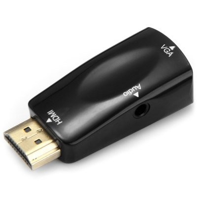 หัวแปลง HDMI White HDMI2VGA Converter ตัวแปลง HDMI ถึง VGA