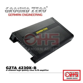 GROUND ZERO GZTA 4230X-B เพาเวอร์แอมป์ 4-channel high quality คลาส A/B