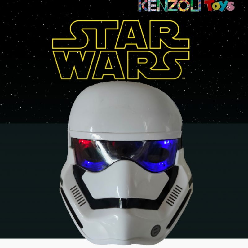 Starwars stormtrooper หน้ากาก มีไฟ led ลาย star wars