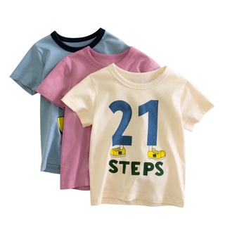 9778 27kids เสื้อยืดเด็ก 3 7 21 LUCKY STEPS