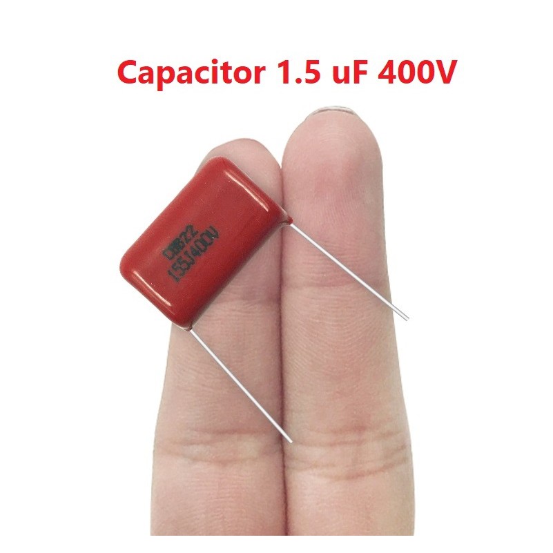 Capacitor 1 5uf 400v 155j400v ตัวเก็บประจุ ไมล่า คาปาซิเตอร์ Metallized Polypropylene Film ตัว