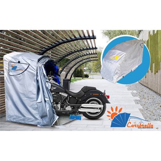 เต็นท์จอดรถมอเตอร์ไซค์สำเร็จรูป พับเก็บได้ CARSBRELLA รุ่น SCOOT สำหรับรถมอเตอร์ไซค์ขนาดเล็ก