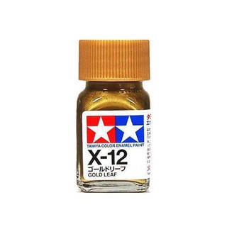 สีสูตรอีนาเมล TAMIYA X-12 Gold Leaf (10 ml)