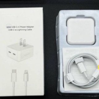 แท้❗️หัว​ชาร์จ​และชุดชาร์จ​35W TypeC+TypeC สามารถ​พับขาเก็บได้​