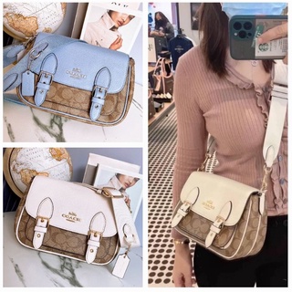 💚แท้💯 พร้อมส่ง💚กระเป๋าสะพายข้าง COACH C6781 LUCY CROSSBODY IN SIGNATURE CANVAS"