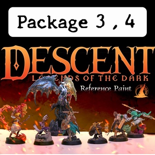 (Service Paint) Descent : Legends of the Dark [สำหรับสั่ง Package 3,4 Hero/Boss] เซอร์วิสเพ้นท์ Miniature