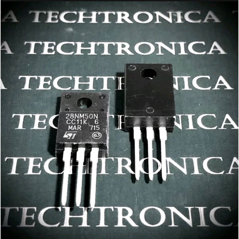 ทรานซิสเตอร์ MOSFET N-Channel 28NM50N 28NM50 STF28NM50N STF28NM50 TO-220F