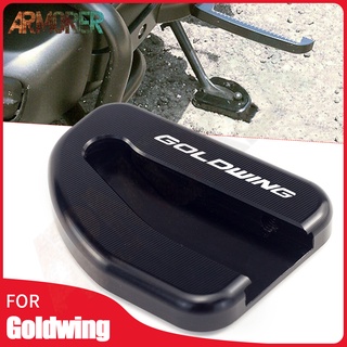 Motorcycle Accessories For HONDA GL1800 Goldwing 1800 F6B Side Stand Plate Kickstand Enlarger Support Extension Pad 2002