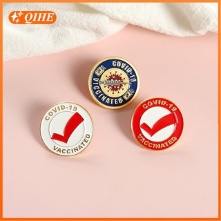 Covid-19 Vaccine Implant Pop-Enamel Pin เข็มกลัดเครื่องประดับสําหรับงานปาร์ตี้