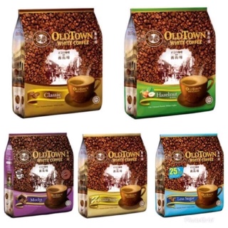 กาแฟ OldTown White coffee และ White Milk Tea  ขนาด 38 กรัม บรรจุ 15 ซอง